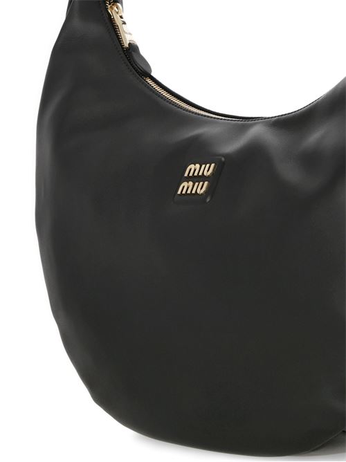 Black calf leather bag Miu Miu | 5BC1692CRMF0002